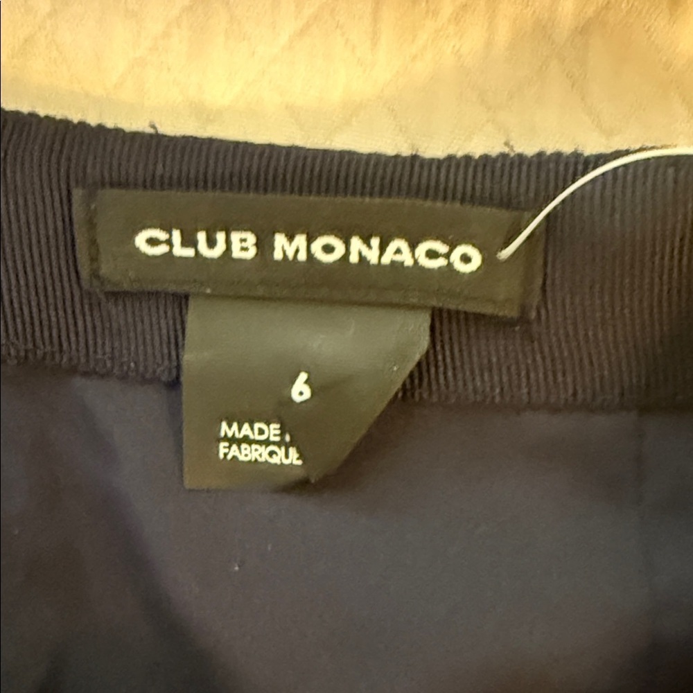 Club Monaco Atrina Skirt Deep Sapphire Blue scallop cutout Hem Size 6 New - Picture 4 of 11